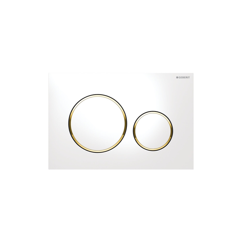 Produktbild för Geberit 115.882.KK.1, Spolplatta, Vit, Geberit, 246 mm, 12 m...
