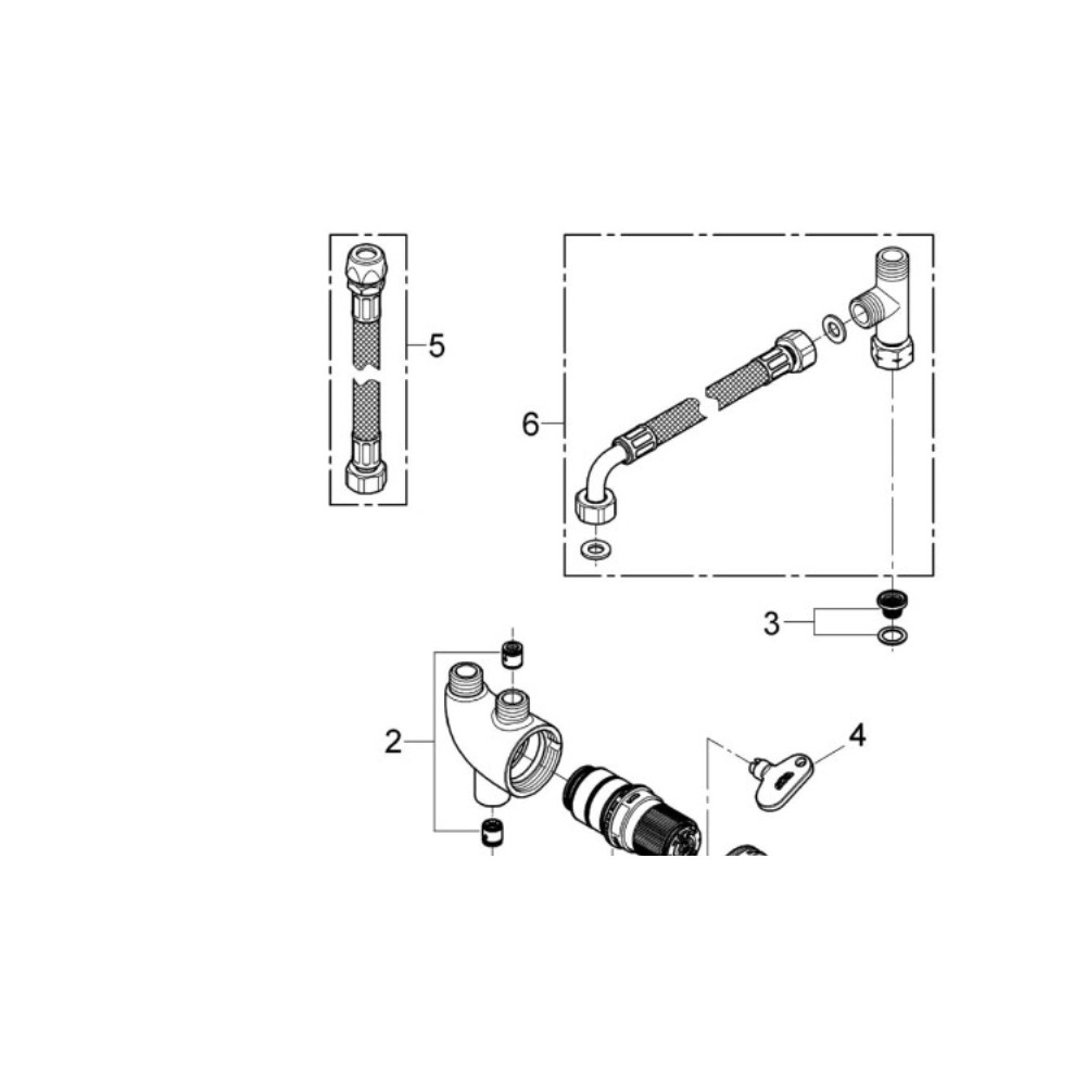 Produktbild för Grohe micro termostat håndvask