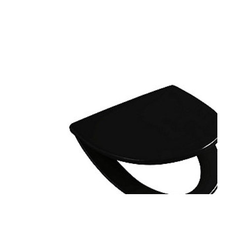 GEBERIT Ifø Sign svart toalettlock med soft close, quick release ell...