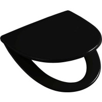 Produktbild för Ifö Sign svart sits med soft close och quick release/snabbut...