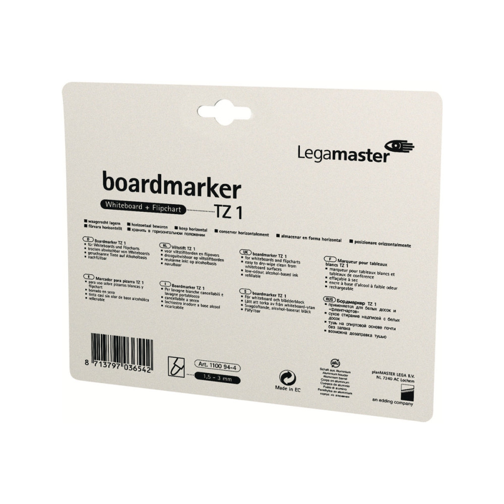 Produktbild för Legamaster TZ 1 - markering - svart, röd, blå, grön (paket om 4)