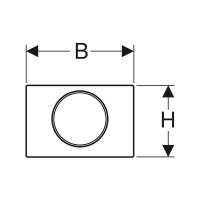 Produktbild för Geberit 115.758.SN.5, Spolplatta, Geberit, 246 mm, 14 mm, 16...