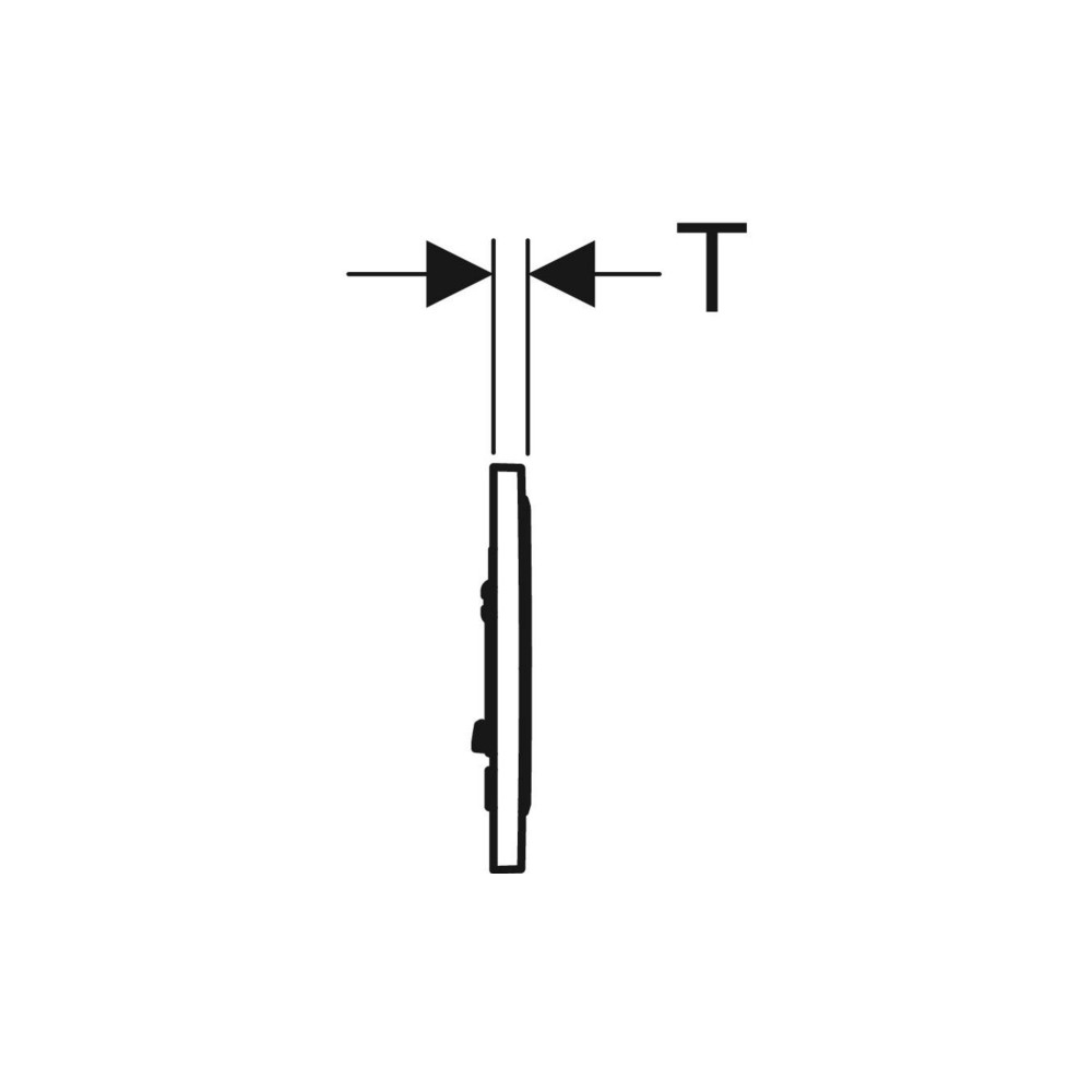 Produktbild för Geberit 115.758.SN.5, Spolplatta, Geberit, 246 mm, 14 mm, 16...