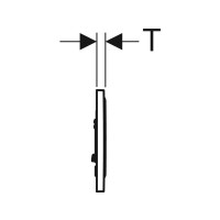 Produktbild för Geberit 115.758.SN.5, Spolplatta, Geberit, 246 mm, 14 mm, 16...