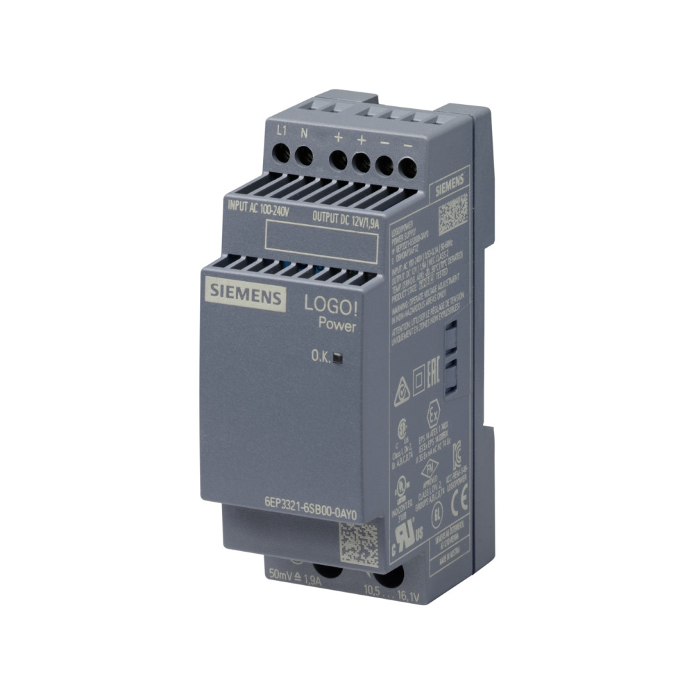 Produktbild för Siemens 6EP3321-6SB00-0AY0, inomhus, Multifärg, 140 g, 67 mm...