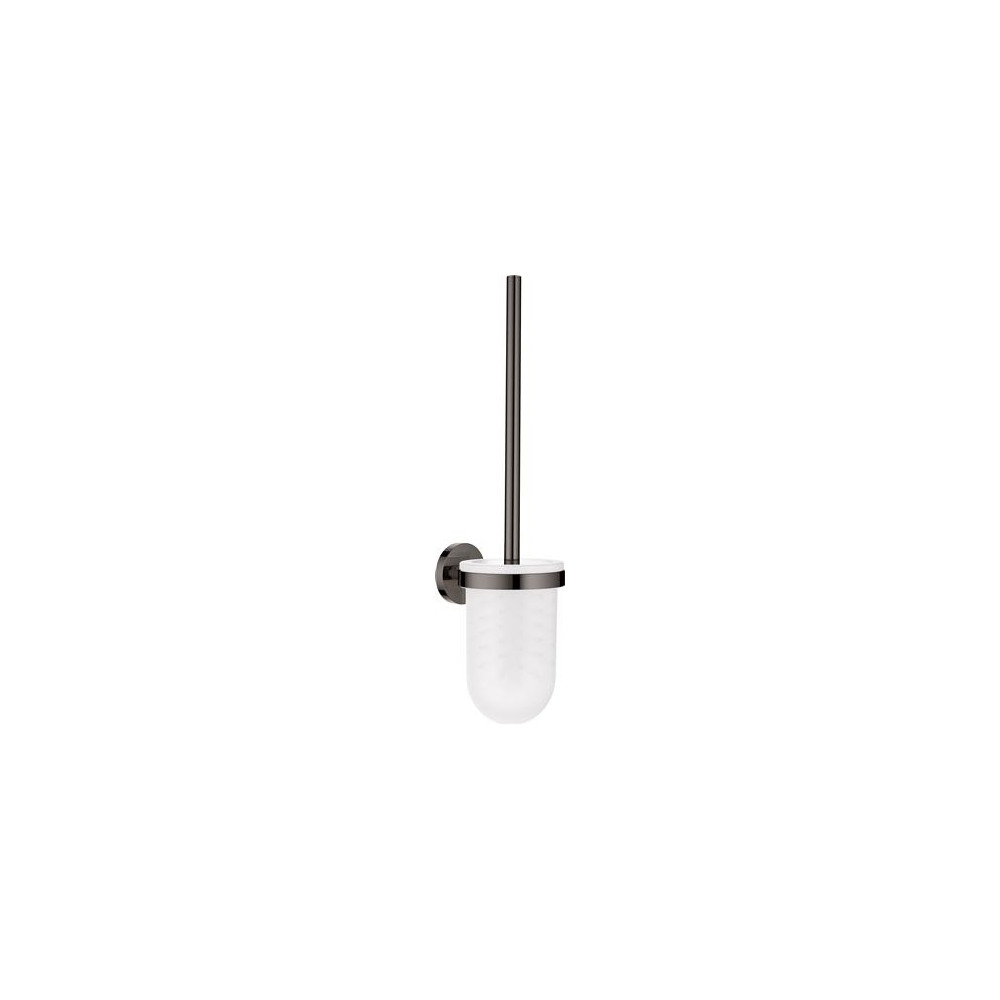 Produktbild för Grohe Essentials väggmonterad toalettborste med glashållare