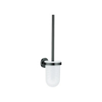 Produktbild för Grohe Essentials väggmonterad toalettborste med glashållare