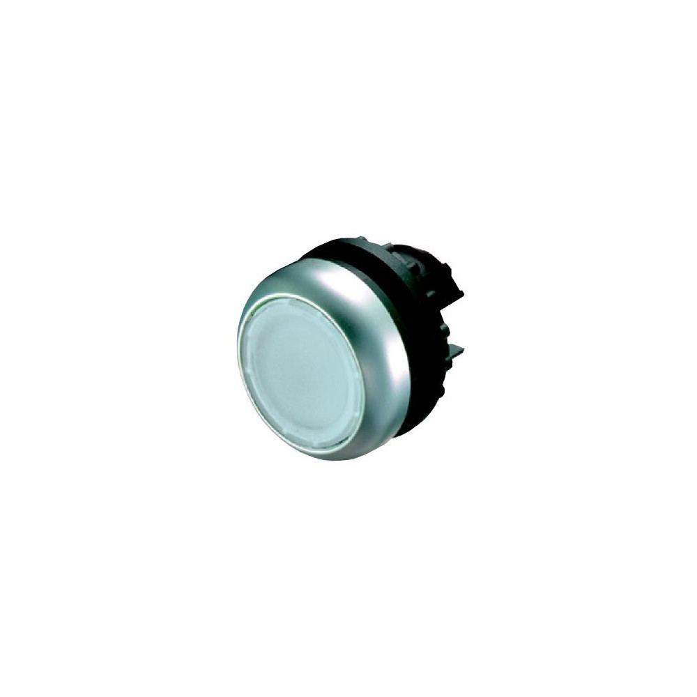 Produktbild för Eaton M22-DL-W, Tryckknappsbrytare, Svart, Metallisk, Vit, I...