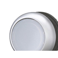 Produktbild för Eaton M22-DL-W, Tryckknappsbrytare, Svart, Metallisk, Vit, I...