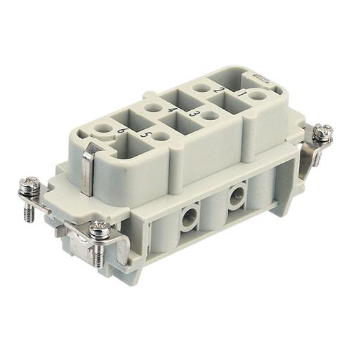 Harting HARTING Han® 6 + jord HSB-honkontaktinsats typ 16B hona skru...