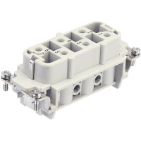 Produktbild för HARTING Han® 6 + jord HSB-honkontaktinsats typ 16B hona skru...