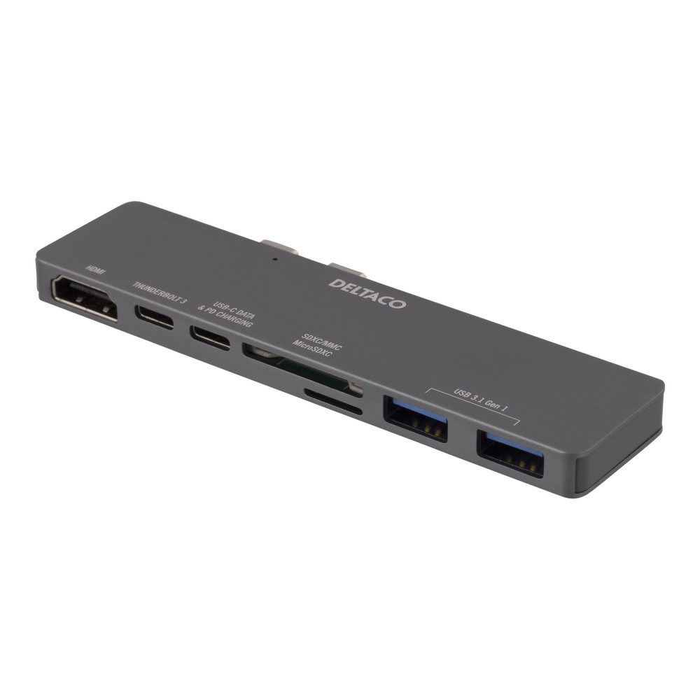 Produktbild för DELTACO USBC-1290 - dockningsstation - USB-C - HDMI