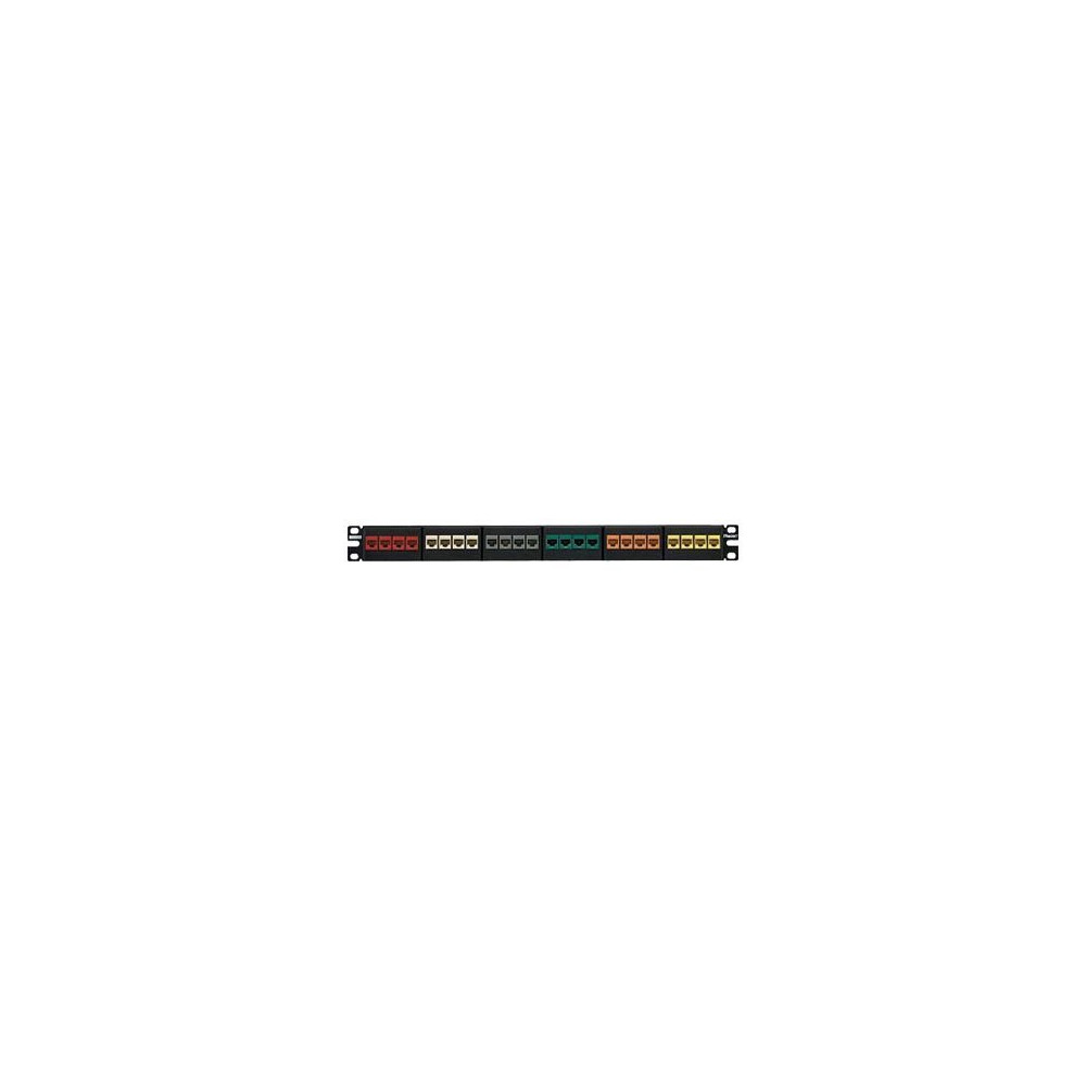 Produktbild för Panduit NetKey Modular Faceplate Patch Panel - patch-panel - 1U - 19"