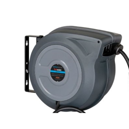 FLOWCONCEPT Slangupprullare aut. för vägg 20 m – för luft, 3/8 polymersl...