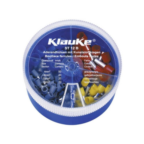 Klauke Klauke ST12B kabelskoset 4/6/10/16 mm² delvis isolerad grå/g...