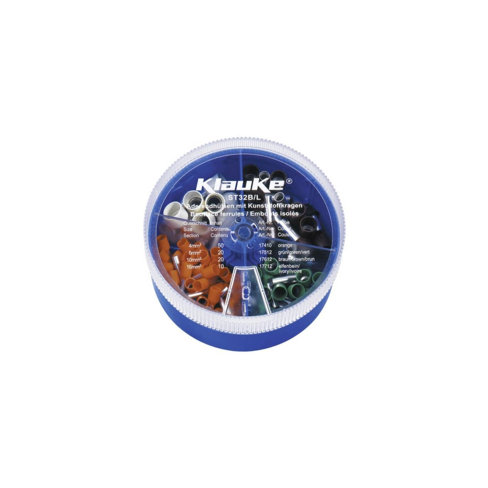 Produktbild för Klauke ST32B kabelsko-sortiment 4 / 6 / 10 / 16 mm² delvis i...