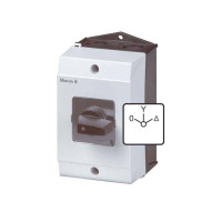 Produktbild för Eaton T0-4-8410/I1, Vippströmställare, 3P, Plast, Svart, Vit...