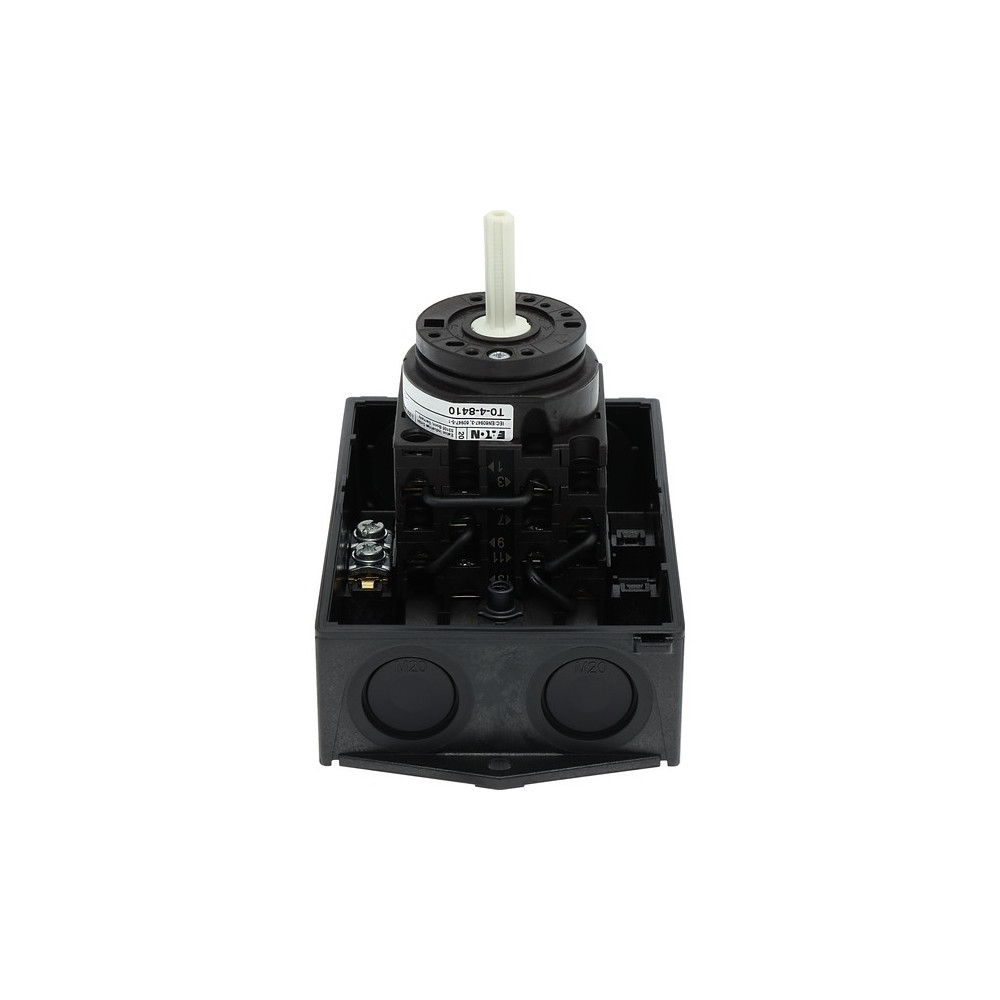Produktbild för Eaton T0-4-8410/I1, Vippströmställare, 3P, Plast, Svart, Vit...