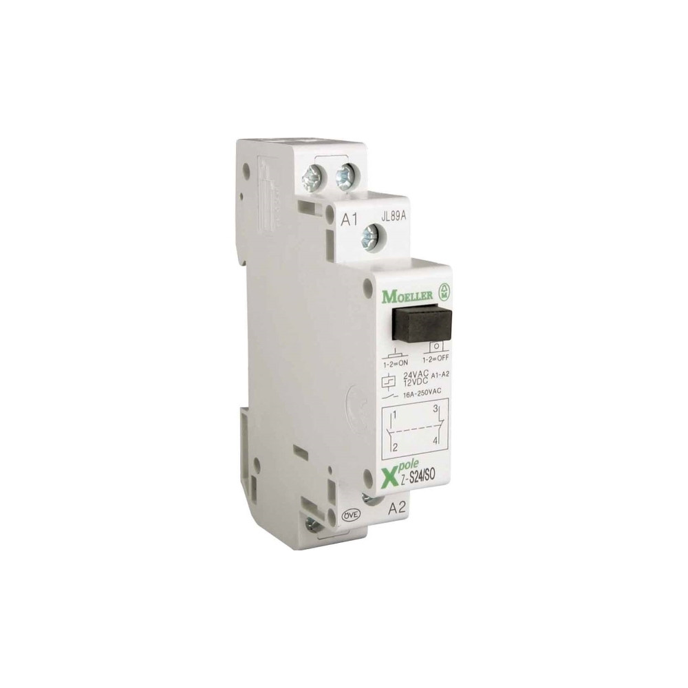 Produktbild för Strømstødskontakt DIN-skinne Eaton Z-S24/SS 2 x sluttekontak...