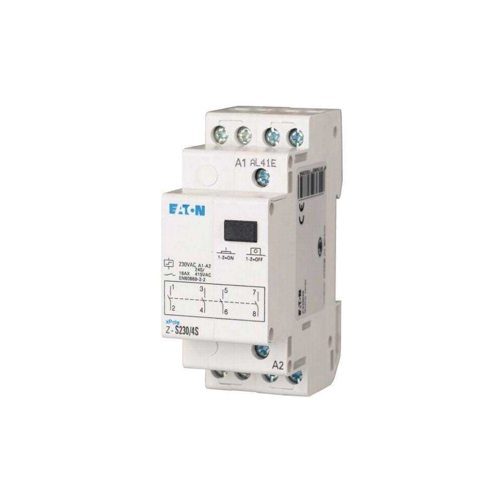 Produktbild för Strømstødskontakt DIN-skinne Eaton Z-S230/4S 4 x sluttekonta...