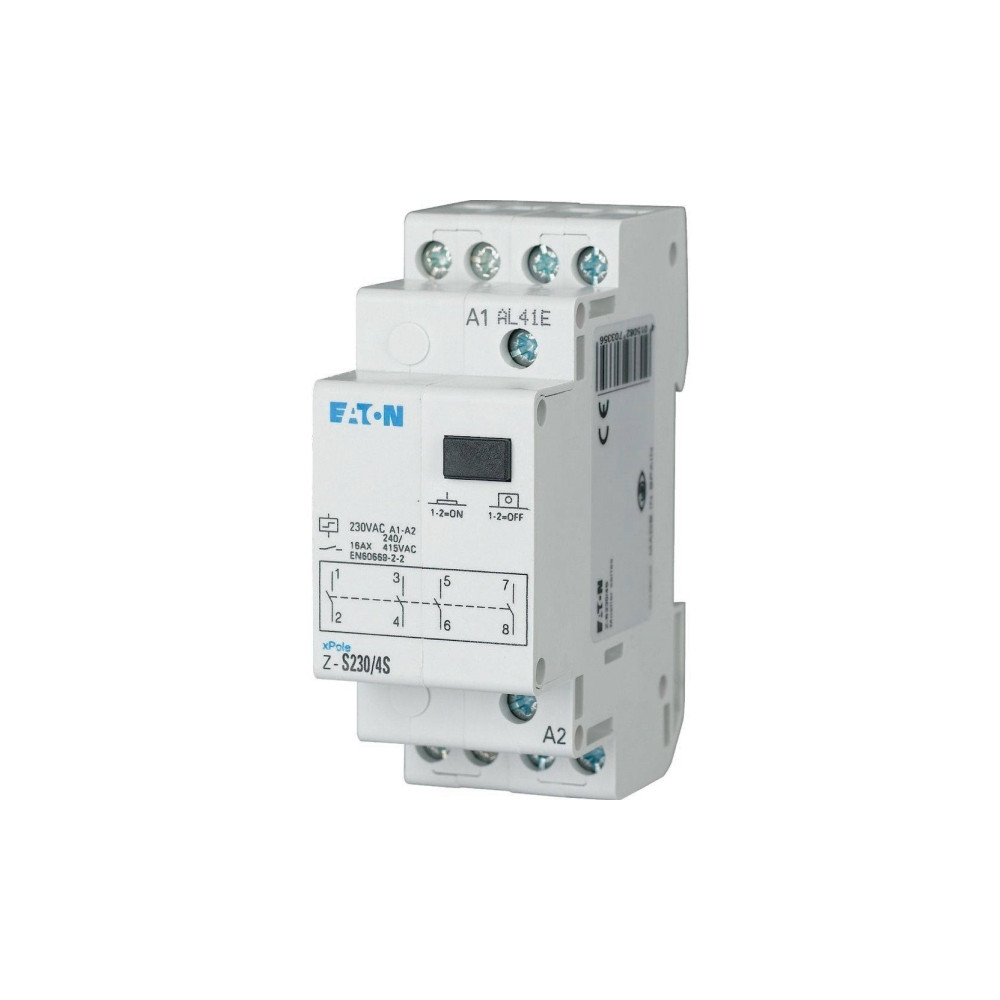 Produktbild för Strømstødskontakt DIN-skinne Eaton Z-S230/4S 4 x sluttekonta...