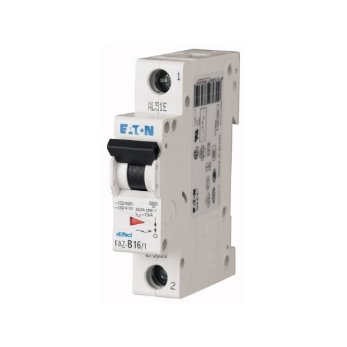 Eaton Corporation EATON Automatisk säkring, 1-polig, 10A, C-karaktäristik, 10...