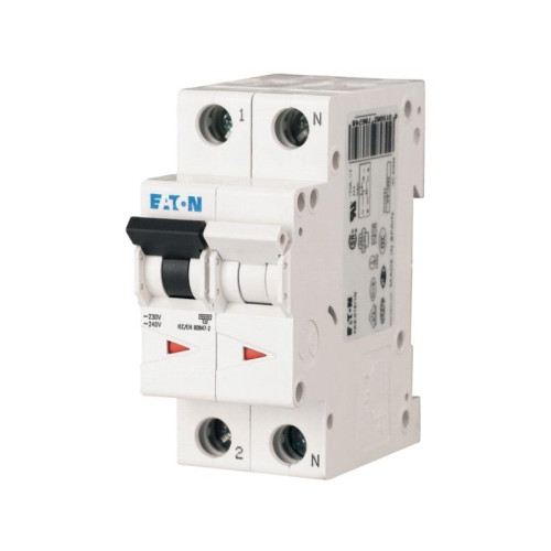 Eaton EATON Automatisk säkring, 2-polig, 4A, C-karaktäristik, 10 k...