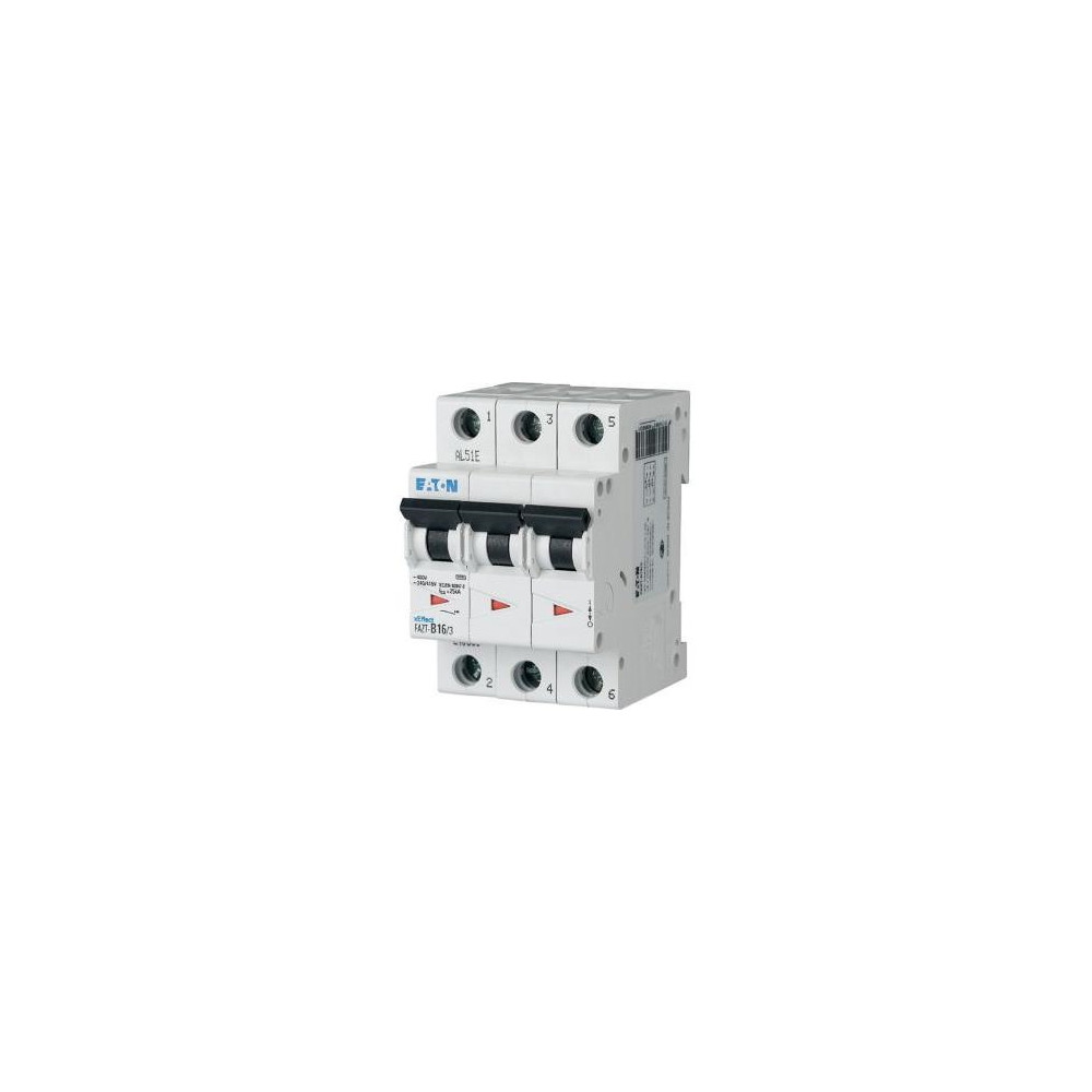 Produktbild för EATON Automatisk säkring, 2-polig, 4A, C-karaktäristik, 10 k...