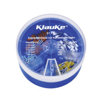 Produktbild för Klauke ST3B Kabelskor sortiment 0,25 mm² 1 mm² Ljusblå, vit,...