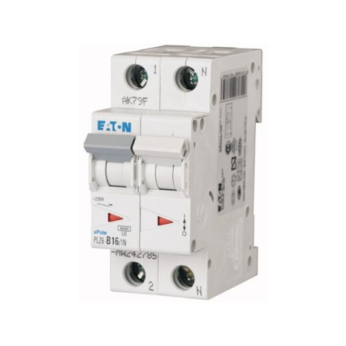 Eaton EATON automatsäkring MCB 16A B-karaktäristik 1-pol + nolla 6...