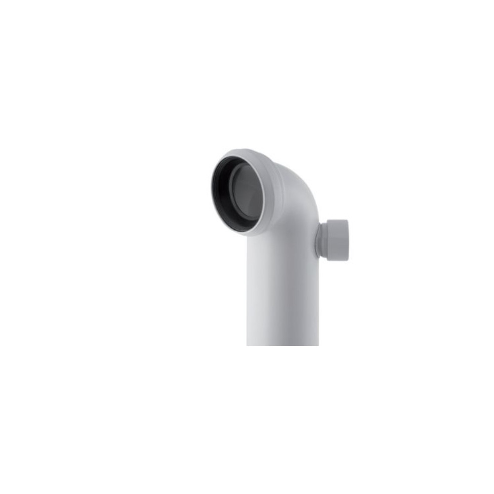 Produktbild för Geberit avloppsböj 90° 110x50 m/extra anslutning t/höger 110...
