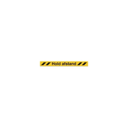 JO Safety A/S Golvskylt "Håll avstånd" gul golvfolie 100*1000 mm