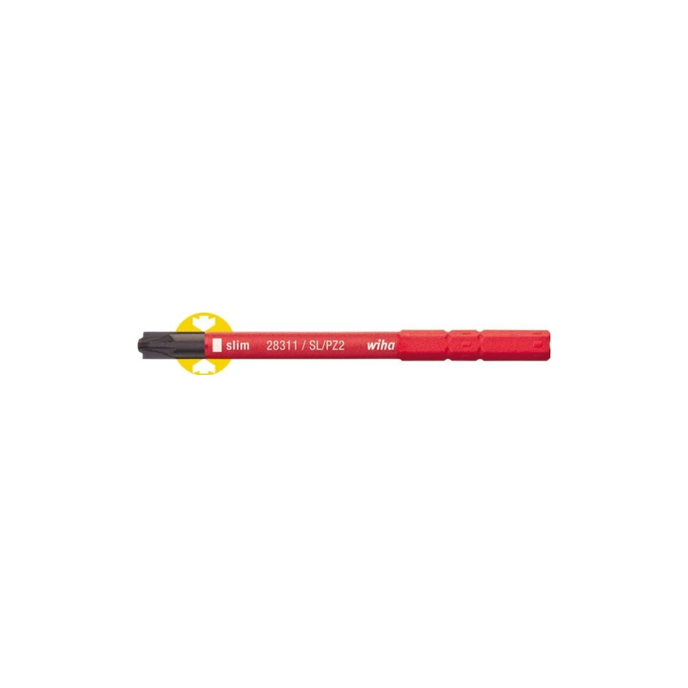 Produktbild för Wiha 34590, 1 styck, Pozidriv, Öppning, PZ 2, 6 mm, 75 mm, 1...