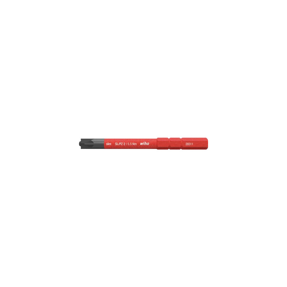 Produktbild för Wiha 34590, 1 styck, Pozidriv, Öppning, PZ 2, 6 mm, 75 mm, 1...