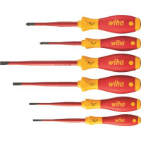 Produktbild för Wiha slimFix LAUS / 1000V skruvmejseluppsättning 6 delar Tor...