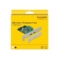 Produktbild för Delock - USB-adapter - PCIe 2.0 - USB-C 3.2 Gen 1 x 2