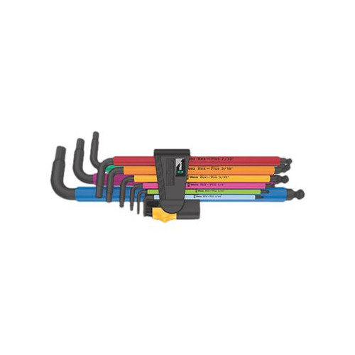 WERA WERK Wera 950/9 Hex-Plus Multicolour Imperial 2 - L-nyckelsats - 9 delar
