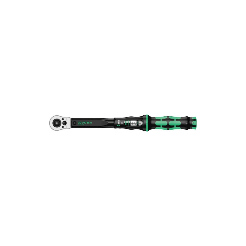 Produktbild för Wera momentnyckel Click-Torque C 2 Push R/ 20-100 Nm, 1/2" x...