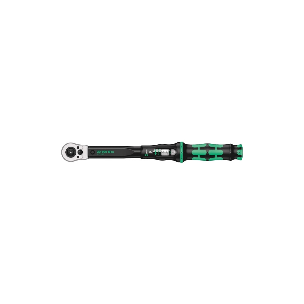 Produktbild för Wera momentnyckel Click-Torque C 2 Push R/ 20-100 Nm, 1/2" x...