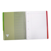 Produktbild för Clairefontaine Linicolor Intensiv Evolutiv'Book A4+ - anteckningsblock - 225 x 297 mm - 120 ark