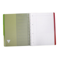 Produktbild för Clairefontaine Linicolor Intensiv Evolutiv'Book A4+ - anteckningsblock - 225 x 297 mm - 120 ark