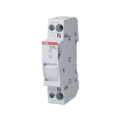 ABB Säkringshållare 3-polig noll för 10,3x38 mm säkringar max 32...