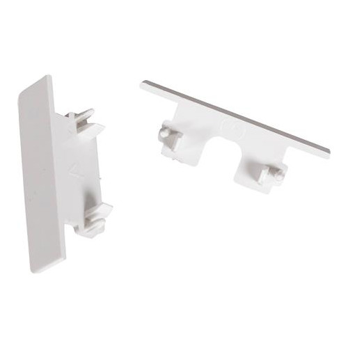 Solar Plus Ändlock Art Thin vit, 2 st., gavel i vit plast till Profil A...