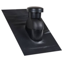 Produktbild för Universellt ventilationshuv 125 med monterad Sabetoflex bekl...