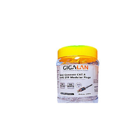 LAN-COM A/S Modulär plugg Easy-Connect RJ45 Cat.6 STP för mjuk/fast leda...
