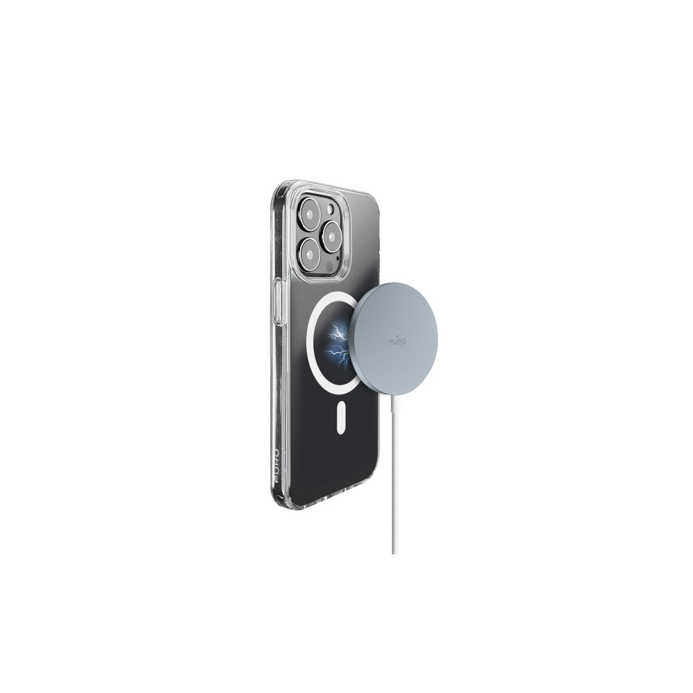 Produktbild för PURO CUSBCMAG1LBLUE, inomhus, USB, Trådlös laddning, 1 m, Bl...