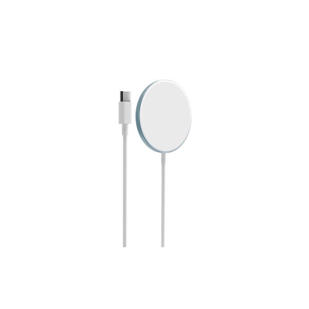 Produktbild för PURO CUSBCMAG1LBLUE, inomhus, USB, Trådlös laddning, 1 m, Bl...