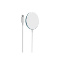 Produktbild för PURO CUSBCMAG1LBLUE, inomhus, USB, Trådlös laddning, 1 m, Bl...