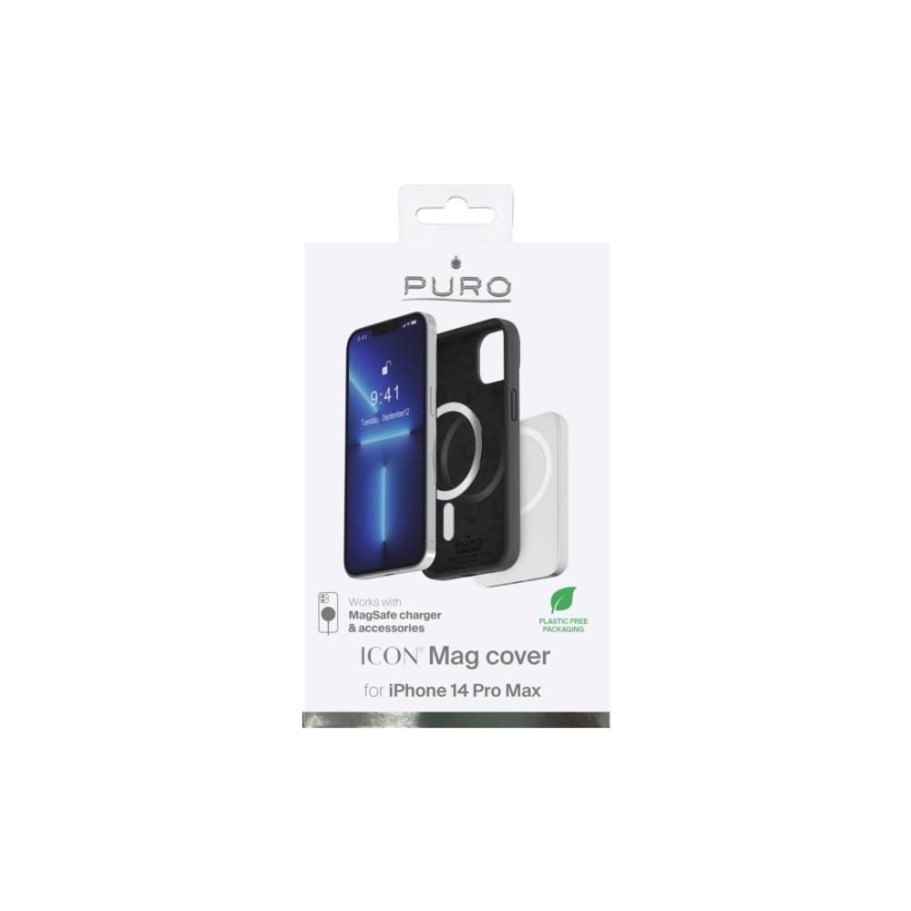 Produktbild för PURO IPC14P67ICONMAGBLK, Mobilskal, Apple, iPhone 14 Pro Max...