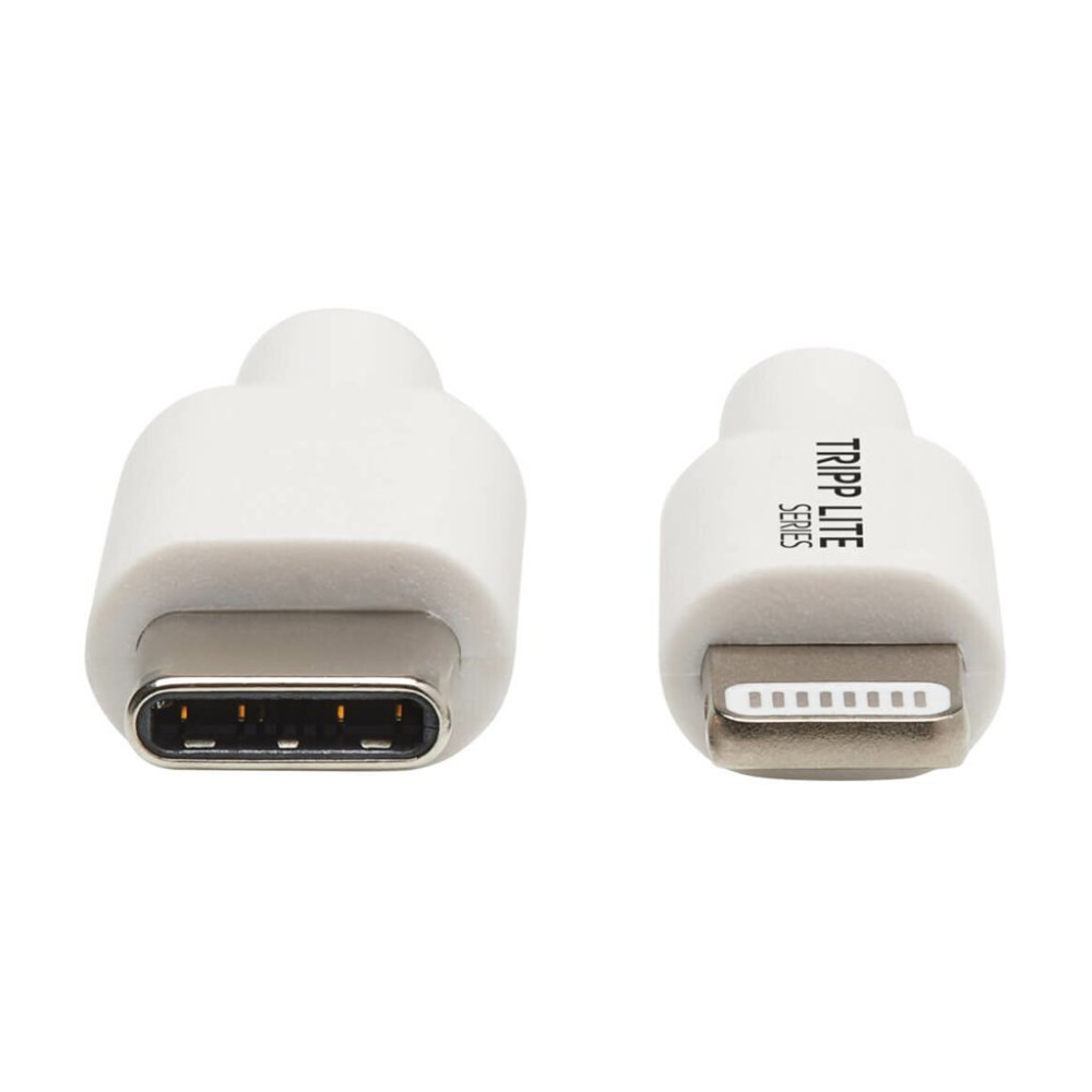 Produktbild för Eaton Tripp Lite Series USB-C to Lightning Sync/Charge Cable (M/M), MFi Certified, White, 3 ft. (0.9 m) - USB-kabel - USB-C till Lightning - 90 cm